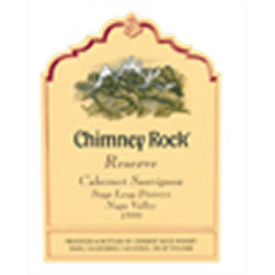 Wine Label for Chimney Rock Winery